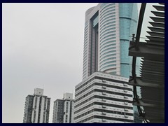 Shenfang Plaza from 1996 has 53 floors. Some of Shenzhen's first skyscrapers are situated in the East part of the Luohu district.